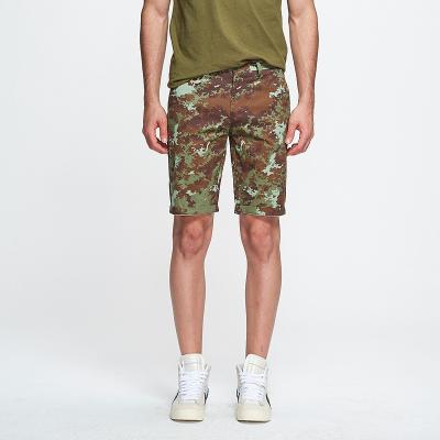 China Anti-wrinkle SABIN factory wholesale drop shipping for Amazon summer army fashion high quality men's twill pants camo slim fit Bermuda shorts for sale