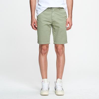 China SABIN anti-wrinkle ready to ship fashion high quality wholesale men's summer new arrival Bermuda casual cotton twill pants khaki shorts for sale