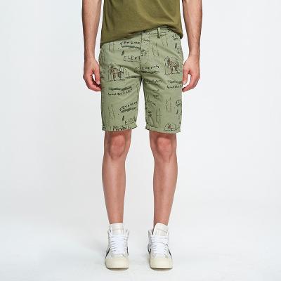 China Wholesale High Quality Fashion Men's Summer Anti-wrinkle SABIN New Arrival Camouflage Camouflage Bermuda Casual Cotton Twill Pants Khaki Shorts for sale