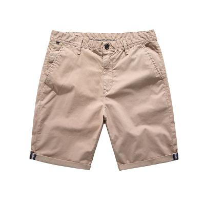 China Anti-wrinkle ready to ship cotton twill fashion cotton twill fashion khaki bermuda twill pants slim fit men's summer shorts shorts for sale