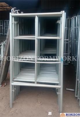 China Sistema horizontal 5' del andamio del marco de 2 peldaños X 5' tamaño para la construcción en venta