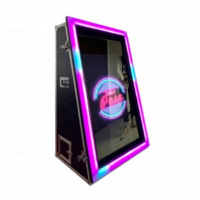 China Outdoor mirror photobooth LED frame, change color though control LED light frame for sale