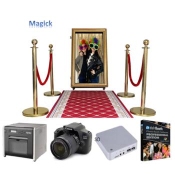 China America Outdoor Warehouse Magic Mirror Photo Booth Machine Classic Folding Photo Booth for sale