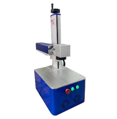 China Laser Marking 30W Raycus Fiber Laser Marking Machine With Rotary for sale