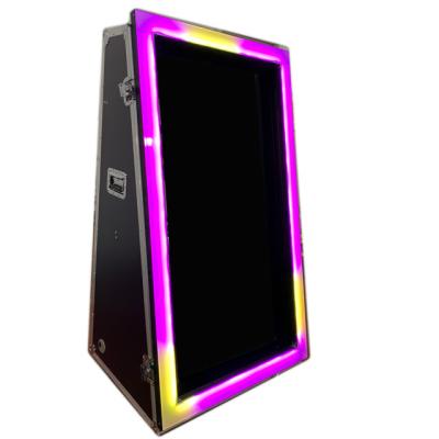 China Hot Selfie Booth 2022 Magic Photo Booth With 65 Inch Big Mirror Touch Screen 4K TV Best Photo Booth Price for sale