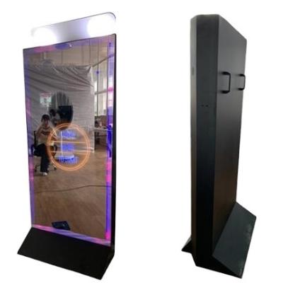 China Parties New Arrival 72inch Tower Mirror Photo Booth For Wedding And Events Magic Photo Booth With Big Mirror Booth Cheap Price for sale