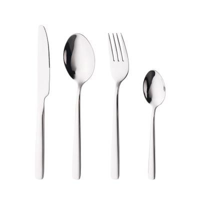 China Sustainable Restaurant Dinnerware Sets Spoon Fork Knife Set Stainless Steel Cutlery Set Cutlery Flatware for sale