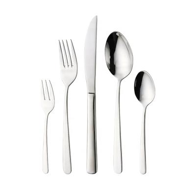 China Sustainable Picnic Wedding Knife Fork Spoon Dinner Set Cutlery Set Hotel Restaurant Hot Selling Spoon Cutlery Set Steel for sale