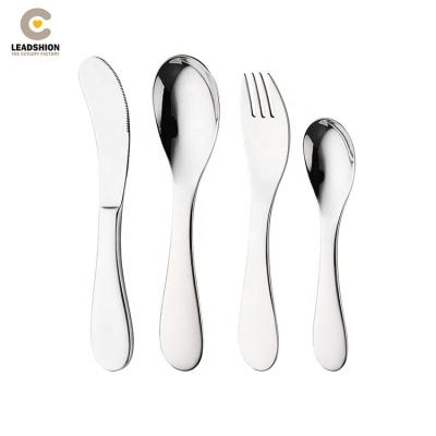 China Durable Toddler Knife Fork And Spoon Set 18/10 Child Kids Flatware Cutlery Set Stainless Steel for sale