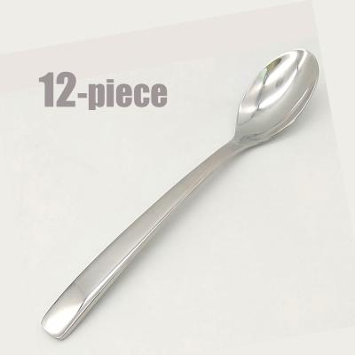 China Eyre Viable 18/10 Dessert Serving Cucharas 12 Cutlery Cucharas Deluxe Stainless Steel Spoon Spoon for sale