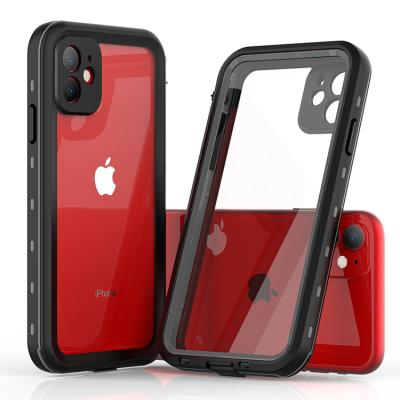 China Shockproof shellbox suitable for Apple 11 pro series 13 transparent waterproof shell X XR waterproof maximum outdoor sports fall prevention for sale