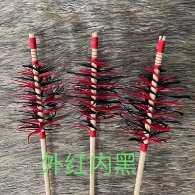 China Traditional Archery TIR Maker Reverse Curved Real Compound Arrow Feather Arrow Shooting Practice for sale