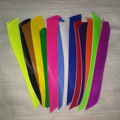 China Stick On Arrow Wholesale Straight 20-30cm Feather 14 Colors Fletching Arrow JINYUQI 100pcs Turkey Shooting Hunting DIY Archery Arrow Shaft for sale