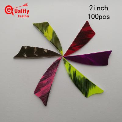 China Stick on Arrow Real Turkey Feather 100pcs Straight 2