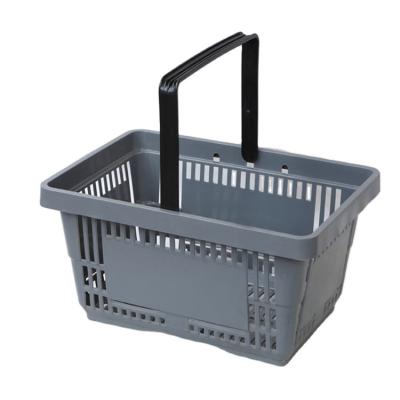 China 1) Supermarket 2)stores Luxury Single Handle Carrying Store Plastic Shopping Basket For Supermarket for sale