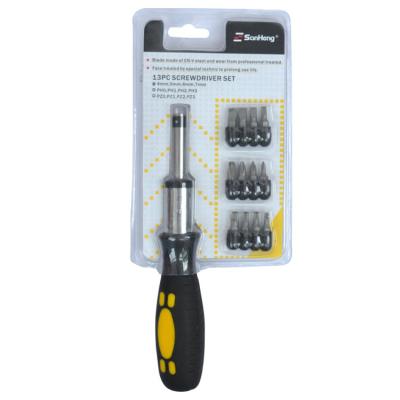 China Bits Tools Polypropylene Multifunctional Screwdriver 13 in 1 Screwdriver Set for sale