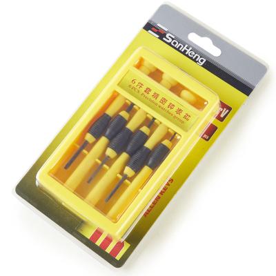 China 6 Pcs Plastic Precision Watch Screwdriver Set for sale