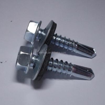 China C-1022 Hex Joint Head 5/16 AF Drawing Thread No.3 Point With Bonded Joint Roofing Self Drilling Screw for sale