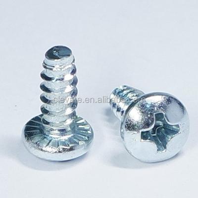 China C-1022 Steel DIN 7981 Pan Head Phillip Drive Serration Under Main Point Type-ab Thread Self-tapping Screw for sale