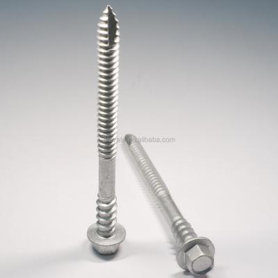 China C-1022 Hex Washer Steel Serrated Head Undercut Type-17 Double Thread Tapping Screw for sale