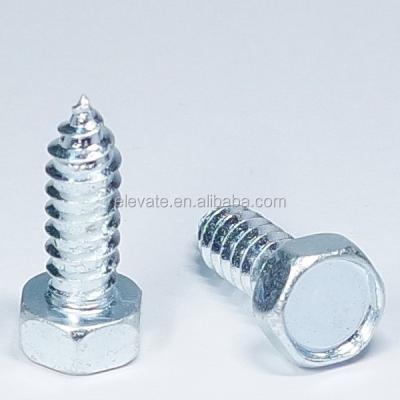 China C-1022 Steel DIN 7976 Serrated Type-C Cone Point Hex Head Type-AB Thread Tapping Screw for sale