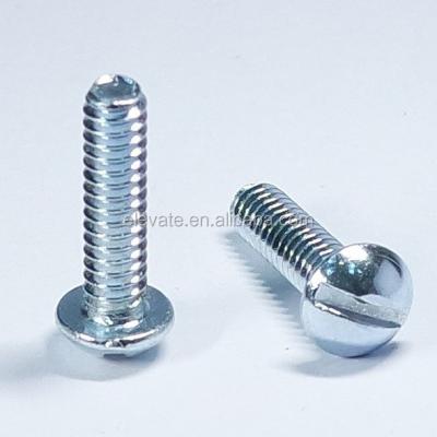 China C-1008/1010 Drive Steel Round Head Slotted Machine Screw for sale