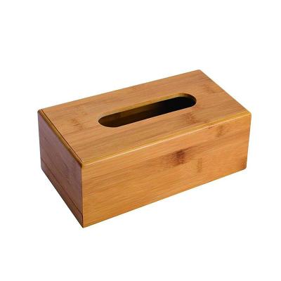 China Freshness Keeping Tissue Box Supply Small Bathroom Boutique Box Natural Bamboo Tissue Paper Tissue Holder Box for sale