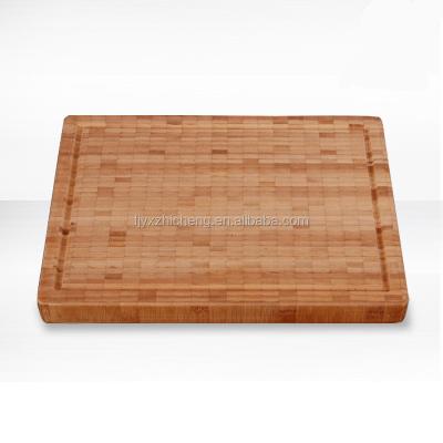 China Viable Strong Thick Organic Bamboo Cutting Board Wood Cutting Board with Juice Groove for sale