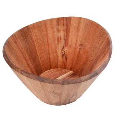 China Wholesale Acacia Wooden Salad Bow Viable for Fruits or Salads, Large for sale