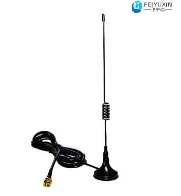 China Gain 2dBi 4G LTE Antenna SMA Connector Sucker Post Type Magnetic Rubber Base for sale