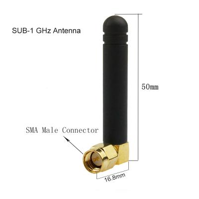 中国 SUB-1 GHz無線GSMの短い鞭のアンテナR/A SMAプラグ433MHz 868MHz 915MHz 販売のため