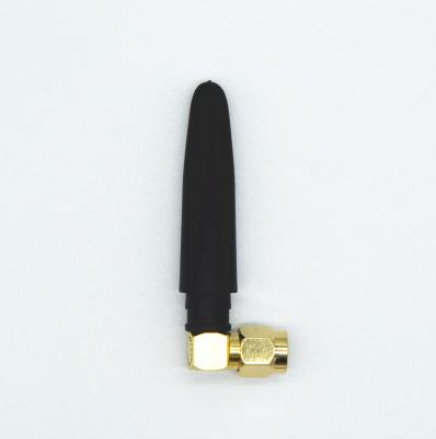 China Small Round 3G GSM Antenna Plastic Rubber Material Black with W/SMA Connector for sale