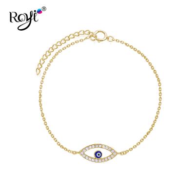 China New Handmade Custom Women Silver 925 Sterling Silver Chain Evil Eye Jewelry Bracelet Designs for sale