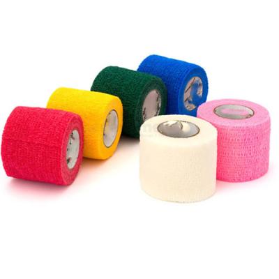 China Breathable Medical Factory Colored Self Adhesive Nonwoven Cohesive Bandage Adhesive Elastic Bandage for sale