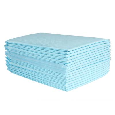 China Free Sample Comfortable Leak Pad Disposable Pe Film Blue Bed Underpad for sale