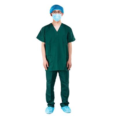 China Reusable Cotton Scrub Green Uniform Surgical Doctor Dress for sale