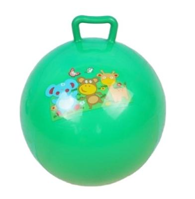 China Ride On Toy Inflatable PVC Eco Friendly Kids Jumping Ball With Handle For Kids Ages 3+ for sale