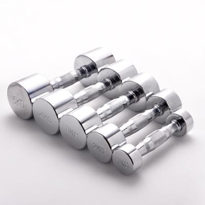 China Carry Professional Home Gym Electroplate Stainless Steel Dumbbell Set for sale