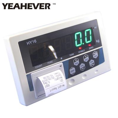 China HY16-P Weight Indicator with Printer Weighing Indicator Large Platform Scale Truck Scale Floor Scale LED Display HY16-P for sale