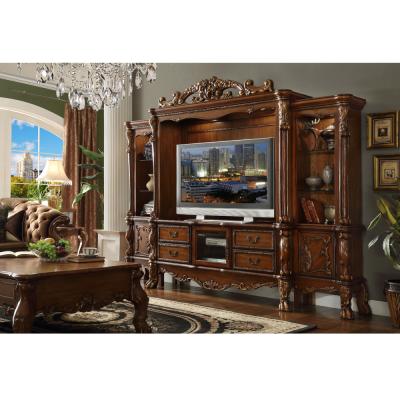 China Adjustable Luxurious Style TV Cabinet Royal Leather Sofa Wooden Coffee Table Living (Other) Room Set for sale