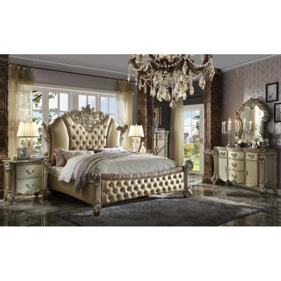 China King Size Bedroom Set Hot Selling Classic European Style Adjustable Royal Luxury Bedroom Furniture Set (Other) for sale