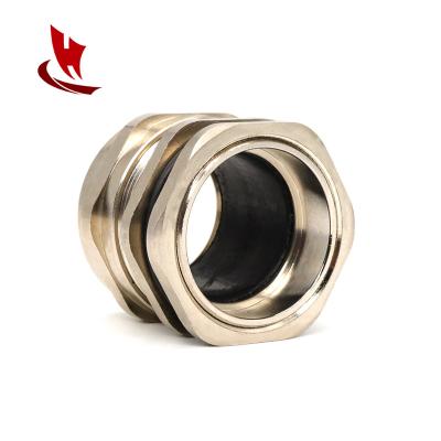 China Protect Cable Durable Industrial Nickel Plated Brass Cable Glands with Fire Resistant Waterproof for sale