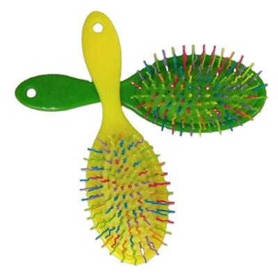 China Comfortable Ningbo Kids Curly Hair Brush Travel Rainbow Air Cushion Massage Comb for sale