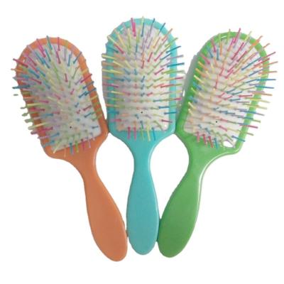 China Comfortable Spray Rubber Paint Portable Plastic Wet Dry Cushion Massage Hair Brush Airbag Comb for Women for sale