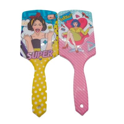 China Comfortable Children Cartoon Air Cushion Hair Brush Suitable For Cute Warm Baby Hair Brush Paddle Massage Hair Comb for sale