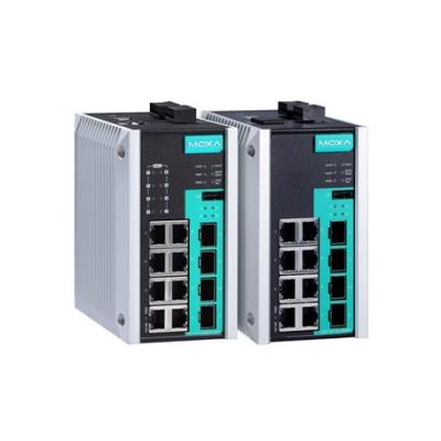 China MOXA EDS-G512E Series Ethernet Switches (with 8-port PoE+ option) Full Gigabit 12G-port 8K for sale