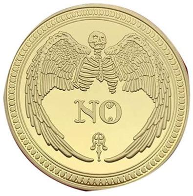 China China Yes No Challenge Gold Coin Flip Coin Commemorative Coin Collection for sale