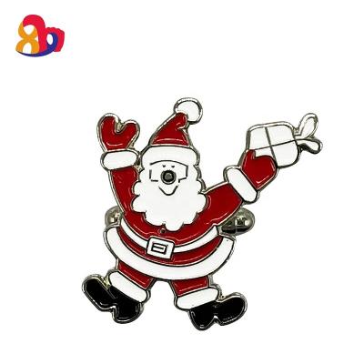 China Souve nior Factory Wholesale Design Custom Cartoon Santa Stud Cufflinks for sale