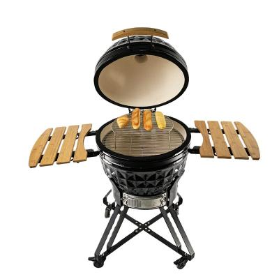 China Adjustable size 24 inch auplex kamado bbq grill accessories, ceramic fire box arp kamado bbg auplex diffuser charcoal kamado grill for sale