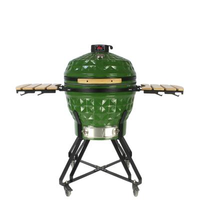 China Adjustable Height BBQ Table Outdoor Korean Ceramic Kamado Charcoal Barbecue Grill for sale